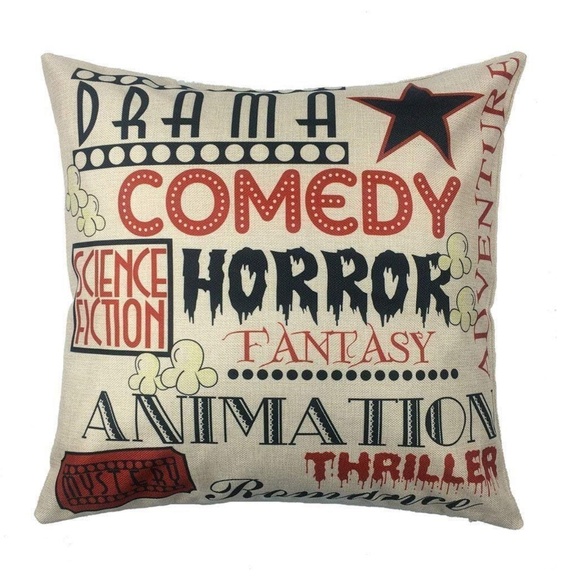 Movie Pillow Cases - 4 Pack Throw Pillow Covers Cushion Covers 18" x 18" - Picture 3 of 5